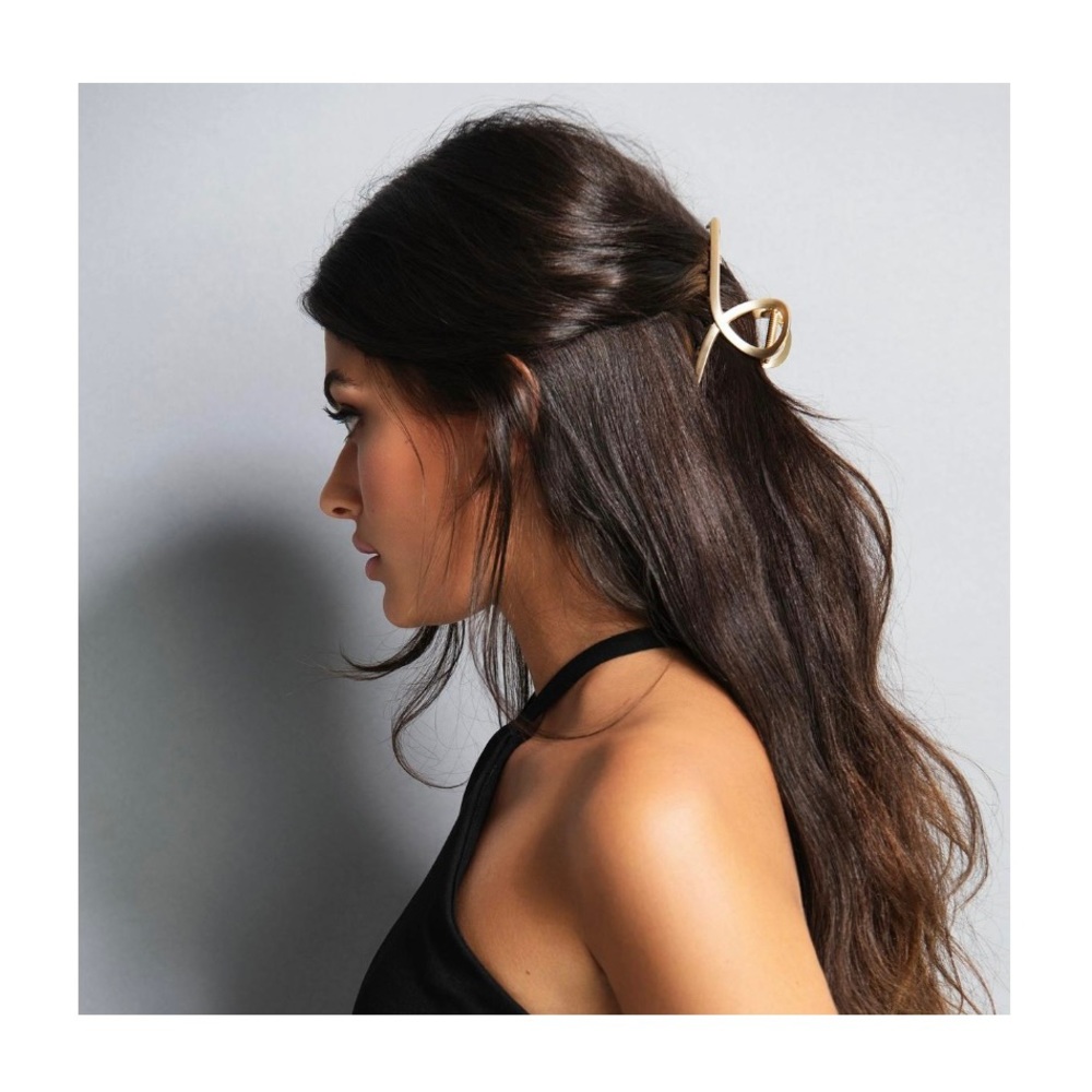 NIP The Hair Edit Gold French Twist Claw Clip - Picture 4 of 10